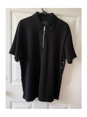 Givenchy Black Knit Top with Logo Tag